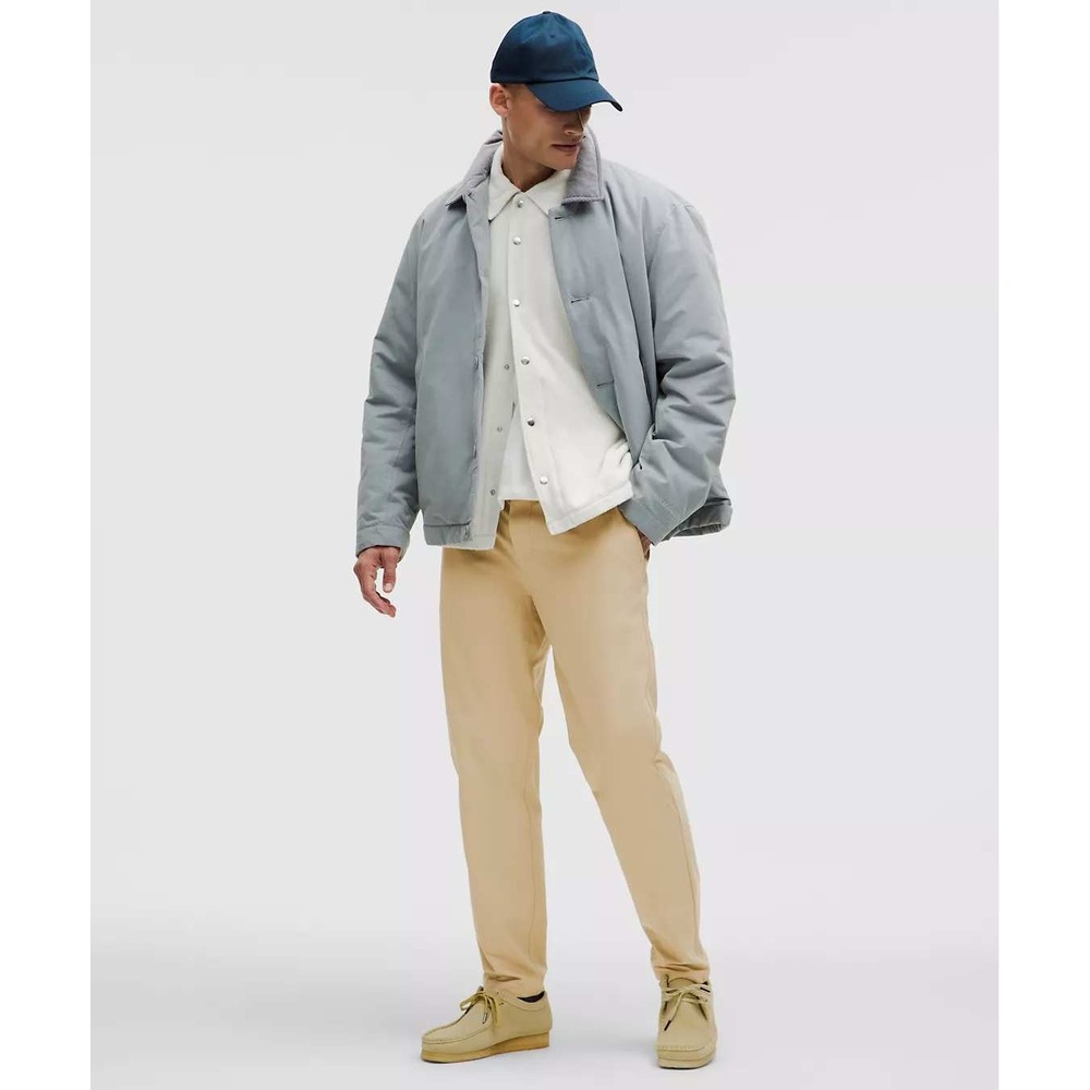 Lululemon Commission Men's Elastic Waist Khaki Beige Casual Pants Size L